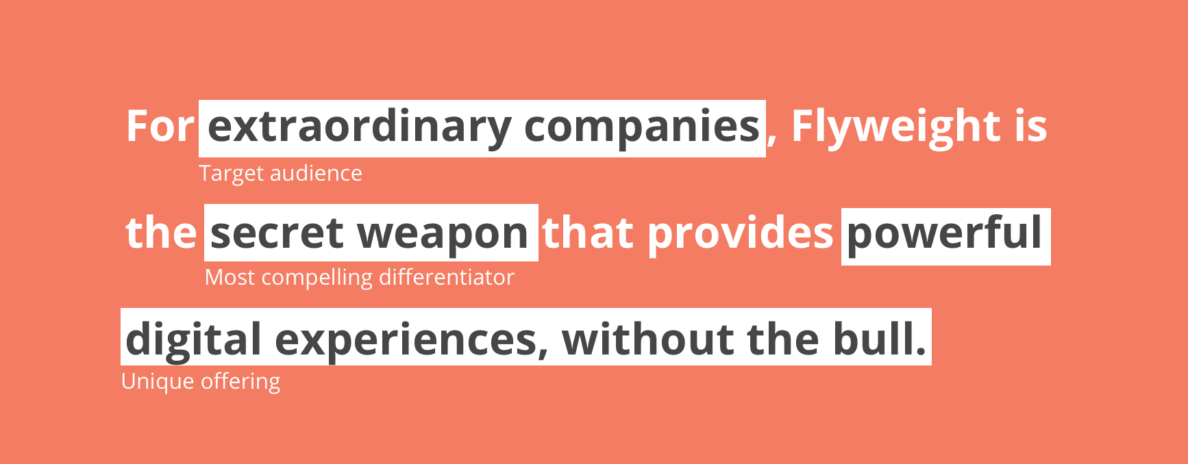 For extraordinary companies, Flyweight is the secret weapon that provides powerful digital experiences, without the bull.