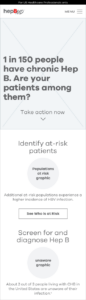 Wireframe of HepBMD mobile site