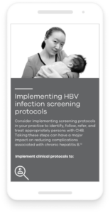 mobile screen mockup of the HepBMD website.