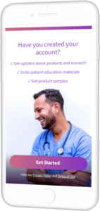 mockup of start page in phone